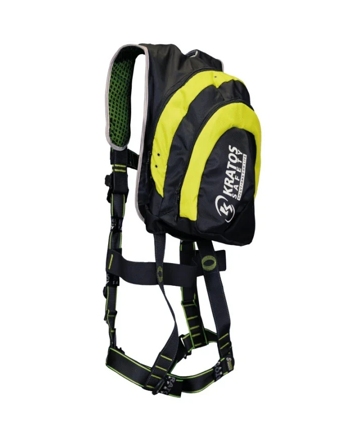 Uprząż pełnotułowiowa z wbudowanym plecakiem KRATOS ADVENTURE, rozmiar M–L, 140 kg, FA 1030501