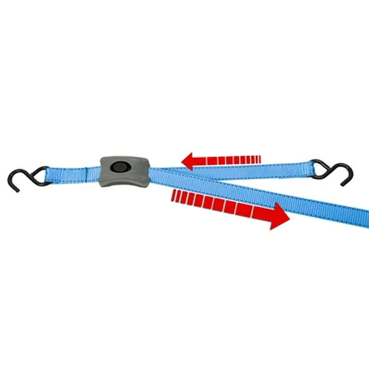 Pas transportowy z hakami i blokadą, długość 2,5 m, szerokość 25 mm, nośność 500 kg