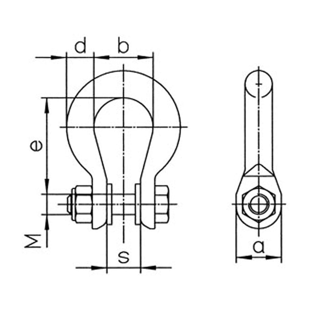 Ogniwo łączące Unilock U, klasa 8, PEWAG