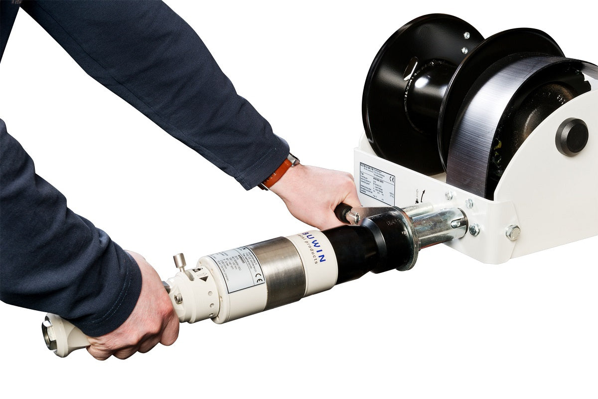 Wciągarka linowa ręczna GEBUWIN model WW, z przekładnią ślimakową, lakierowana GR