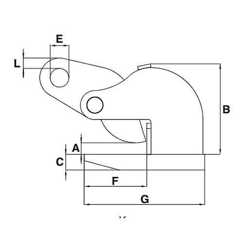 Uchwyt do podnoszenia w poziomie IPHOZ - CROSBY