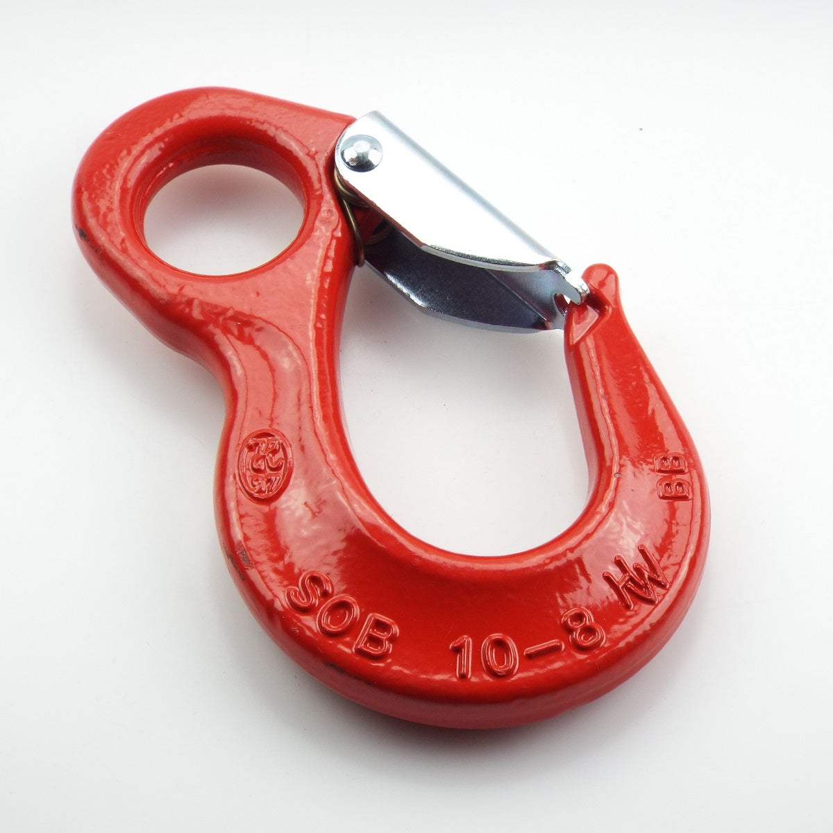 Hak bezpieczny z uchem i zabezpieczeniem SOB, klasa 8