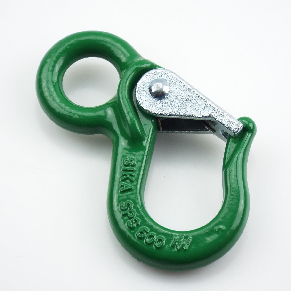 SIKA hak specjalny z uchem i zabezpieczeniem - typ SPS, zielony, klasa jakości 5