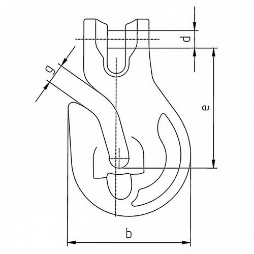 Hak skracający widełkowy KPW, klasa 10, PEWAG WINNER