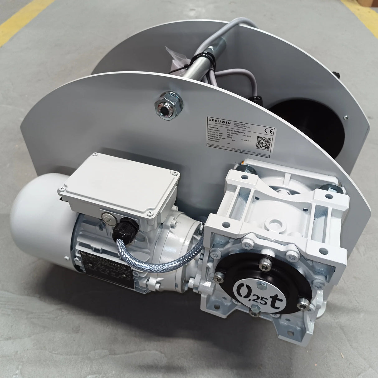 Elektryczna wciągarka linowa e-W do podnoszenia, 400V, GR – lakowana, GEBUWIN