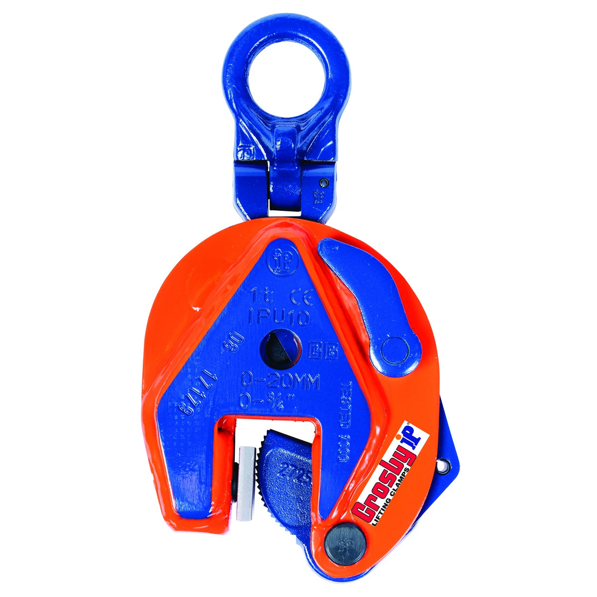 Uchwyt przegubowy do podnoszenia pionowego IPU10J - CROSBY - większy otwór szczęk