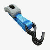 Pas transportowy z hakami i blokadą, długość 2,5 m, szerokość 25 mm, nośność 500 kg