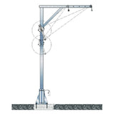 Żuraw obrotowy 4551.0,3 4571.0,3, udźwig 300kg, 700-1300mm