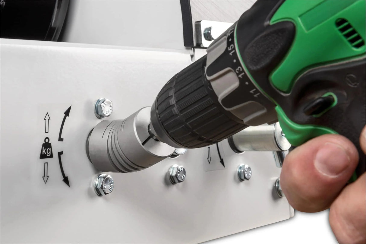 Wciągarka linowa DW1000 z przekładnią ślimakową do użycia z wiertarką, GEBUWIN