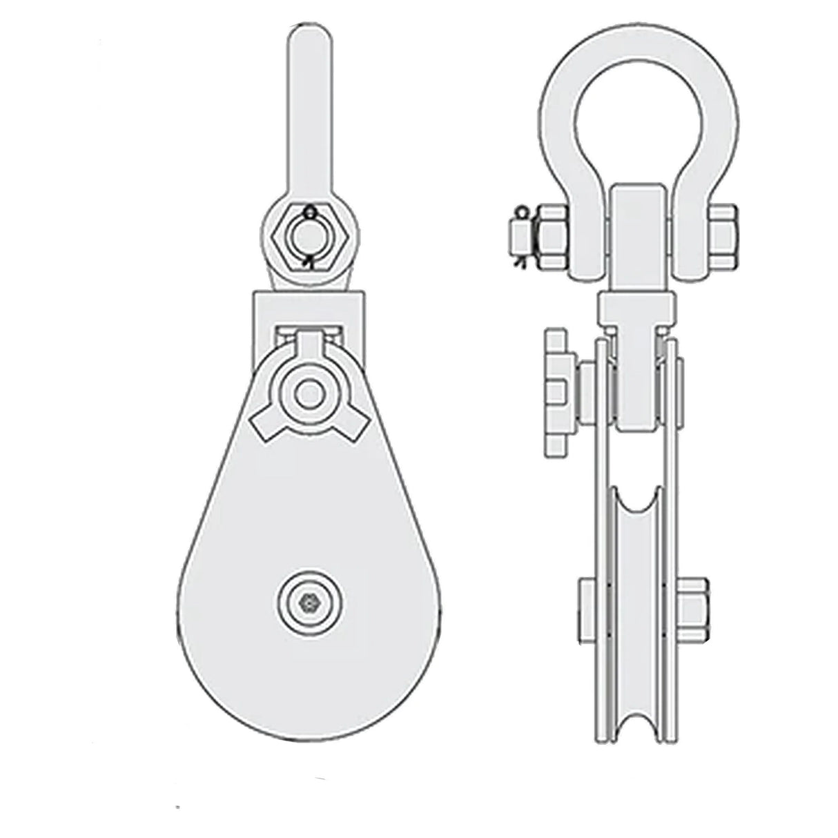 Krążek linowy z szeklą FORANKRA