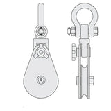 Krążek linowy z szeklą FORANKRA