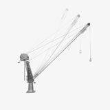 Obrotowy żuraw SD900, udźwig 900/600 kg, zasięg do 2 m, GEBUWIN