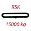 RSK 15000kg - długość L1=12m - Zawiesie wężowe, obwód zamknięty - wzmocniony, pomarańczowe