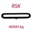 RSK 40000kg - długość L1=2m - Zawiesie wężowe, obwód zamknięty - wzmocniony, pomarańczowe