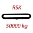 RSK 50000kg - długość L1=4m - Zawiesie wężowe, obwód zamknięty - wzmocniony, pomarańczowe