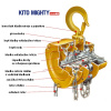 Wciągnik łańcuchowy ręczny KITO typ CB005, nośność 500kg