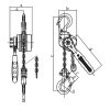 Wciągnik dźwigniowy łańcuchowy MINI VTS 250 - 3000kg! HAKLIFT