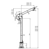 Żuraw obrotowy Tytan SD125-500kg GR, GEBUWIN